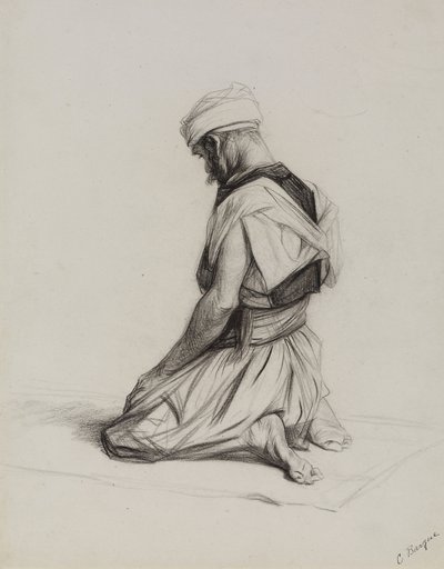 Muslim at Prayer by Charles Bargue